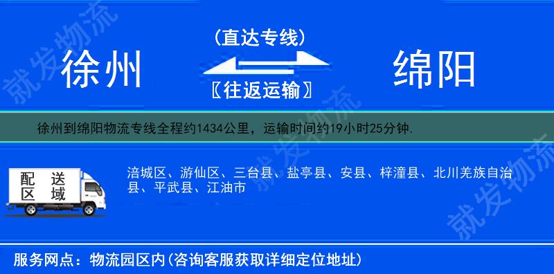 徐州到綿陽貨運專線-徐州到綿陽貨運公司-徐州發貨到綿陽-